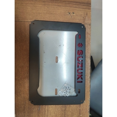 Picture of Suzuki Digital Number Plate Cover Metal - Black