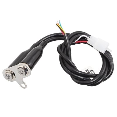 Picture of 2 Button Aluminum Motorcycle Universal On Off Switch Led Warning Flasher Signal Adjustable Manual Button Hand Control Kit 12V For Any Bike Fit