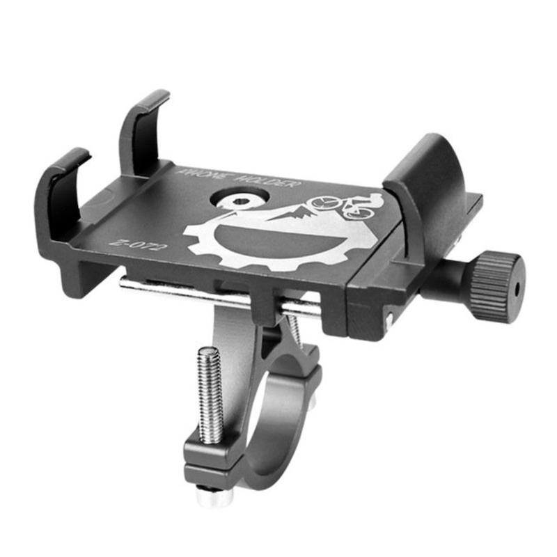 Picture of Aluminum Alloy Motorcycle And Bicycle Phone Holder Handlebar Black - Black
