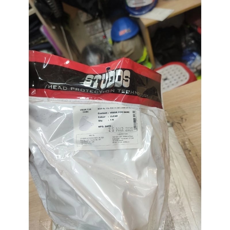 Picture of Studds Ladies Dame Helmet Half Face Visor - ( Clear )