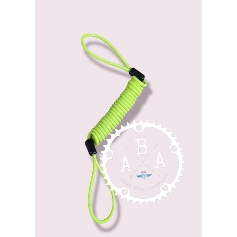 Picture of Disc Lock With Reminder Cable - Secure Your Bike With This Anti-Theft Device And Never Forget To Remove It - Neon Pink