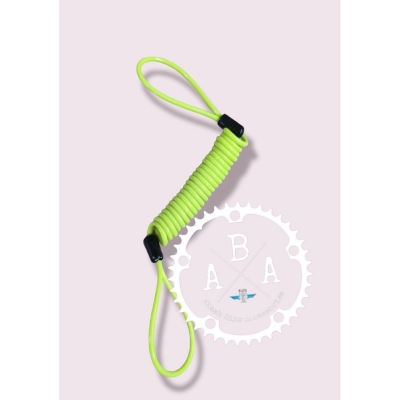 Picture of Disc Lock With Reminder Cable - Secure Your Bike With This Anti-Theft Device And Never Forget To Remove It - Neon Pink