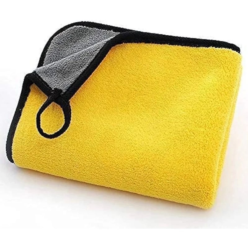 Picture of Microfiber Cleaning Towels, Sew Edge, Edgeless All Working Car And Bike Cleaning Towels - Blue