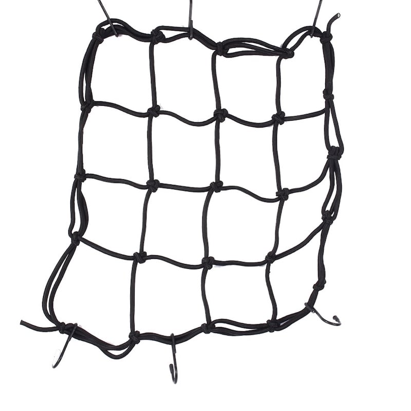Picture of Universal Bungee Cargo Net Motorbike Helmet Mesh Storage Motorcycle Helmet Bungee Luggage Hold Down Storage Cargo Organizer Net