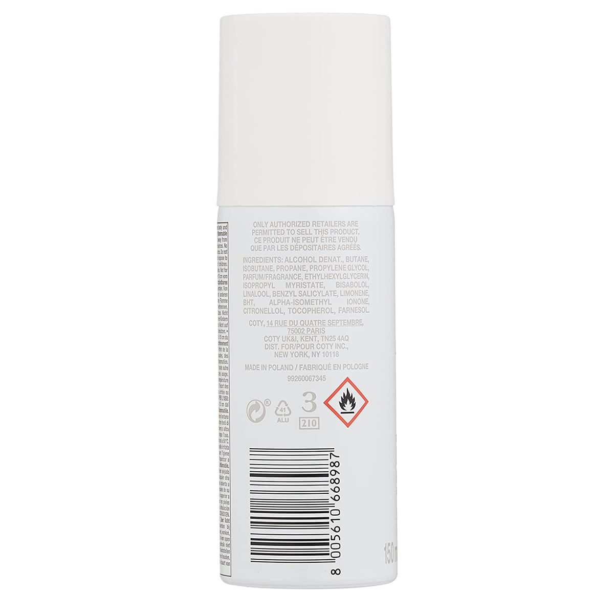 Picture of Lacoste Eau De Lacoste 150 ml Body Spray for Men 