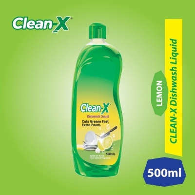 Picture of Clean-X Antigrease Lemon Dishwash Liquid - Green - 500gm