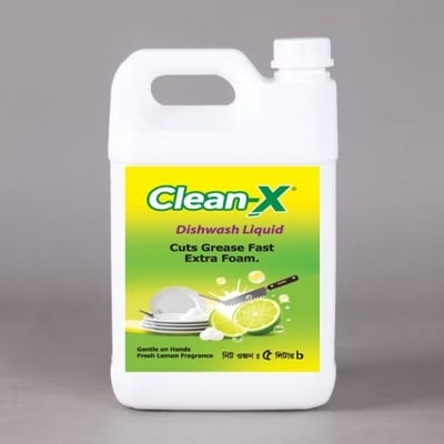 Picture of Clean-X Anti-grease Lemon Dishwash Liquid 5 litter - Green