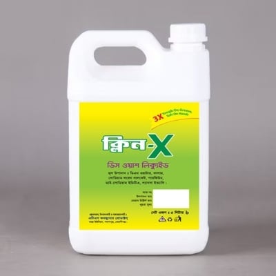 Picture of Clean-X Anti-grease Lemon Dishwash Liquid 5 litter - Green