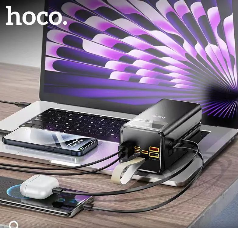 Picture of Hoco MMJ 06 22.5W Fast Charging 30000mAh Power Bank with LED Display & 5 Outputs