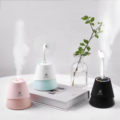 Picture of 3 in 1 Iceberg Air Humidifier 230ML USB Ultrasonic Aroma Diffuse with LED Light and USB Fans 7 Colors Ambient Light Customize