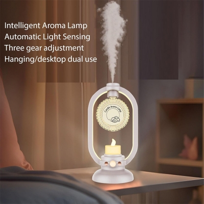Picture of Essential Oil Diffuser, Motion Sensor, Diffuser, Humidifier, Warm Light and RGB Control for Living Room (White)