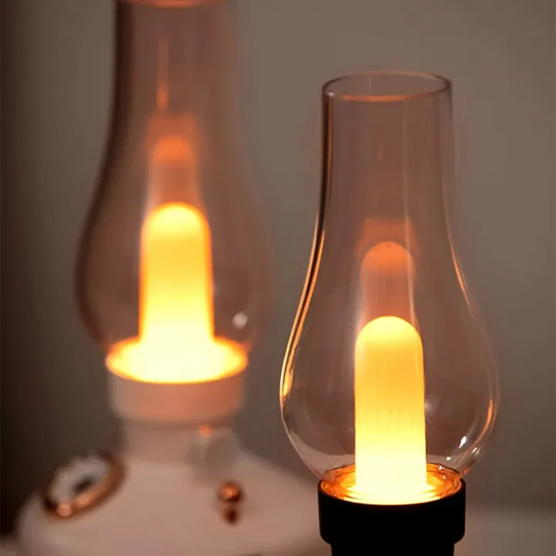 Picture of USB Rechargeable Misting Lantern Portable LED Retro Camping Light Flameless Tent Light Air Humidifier Retro Lamp Aroma Diffuser