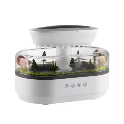 Picture of Rain Cloud Aroma Diffuser Small Air Humidifiers Water Drip Micro Landscape Essential Oils Ultrasonic Diffuser With 7 Night Light Landscape Essential
