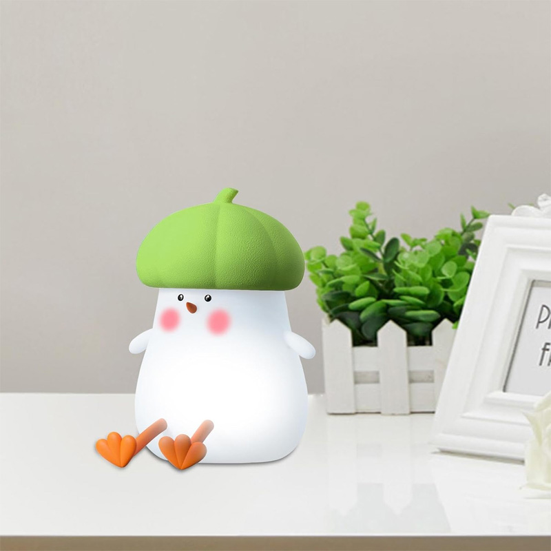 Picture of Chicken Night Light - Chicken Bedroom Light,Cute Chicken Touch Night Light, LED Animal Night Lamp for Bedroom, Dormitory