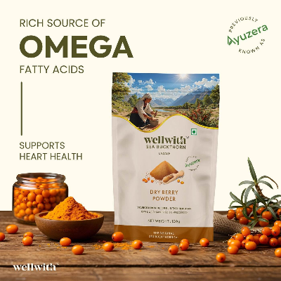 Picture of SEA BUCKTHORN DRY BERRY POWDER 100GM