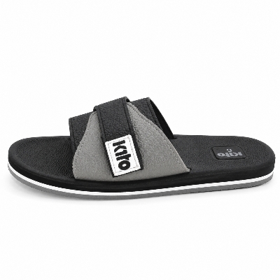 Picture of Kito Stylish Men’s Slides – Premium Daily Wear Sandals for Men | Comfortable & Lightweight | DeshiWalk BD Black