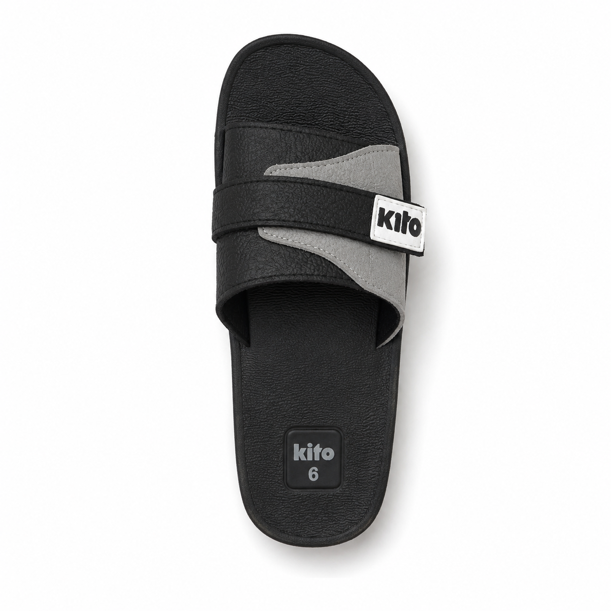 Picture of Kito Stylish Men’s Slides – Premium Daily Wear Sandals for Men | Comfortable & Lightweight | DeshiWalk BD Black