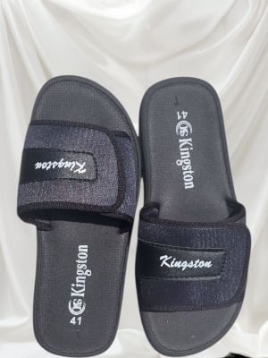 Picture of Budget Men’s & Women Slides – Soft Fabric Upper & EVA Sole | Stylish Daily Wear Sandals – Only Tk 360 Black