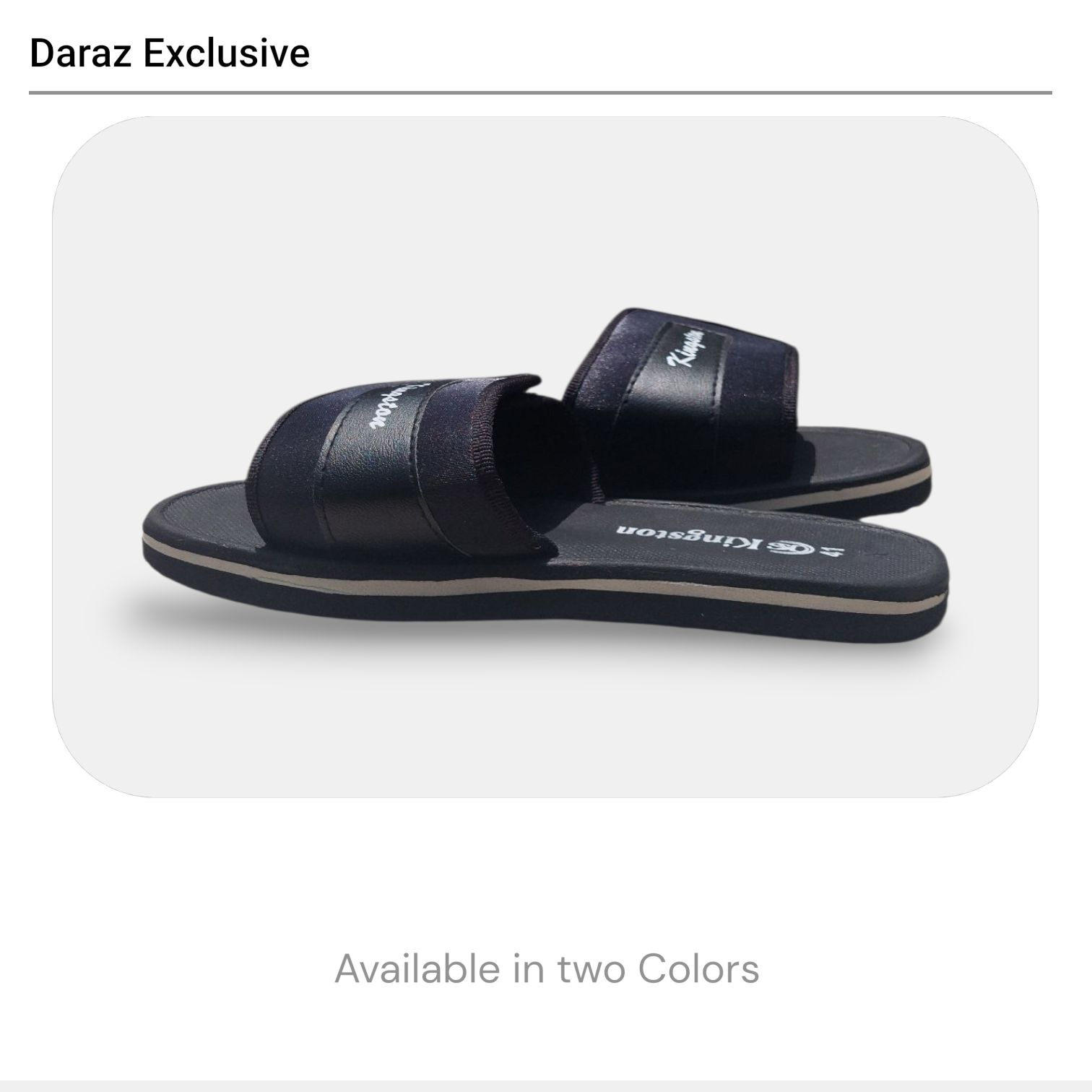 Picture of Budget Men’s & Women Slides – Soft Fabric Upper & EVA Sole | Stylish Daily Wear Sandals – Only Tk 360 Black
