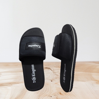 Picture of Budget Men’s & Women Slides – Soft Fabric Upper & EVA Sole | Stylish Daily Wear Sandals – Only Tk 360 Black