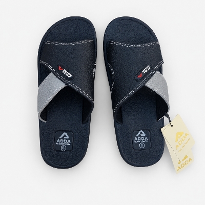 Picture of Adda Men’s Classic Sandal – Comfortable Slip-On Footwear with EVA Footbed & Rubber Sole | DeshiWalk BD Black