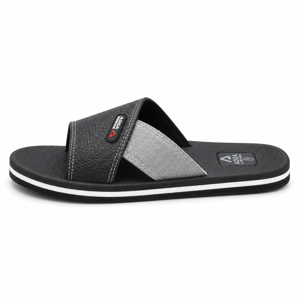 Picture of Adda Men’s Classic Sandal – Comfortable Slip-On Footwear with EVA Footbed & Rubber Sole | DeshiWalk BD Black