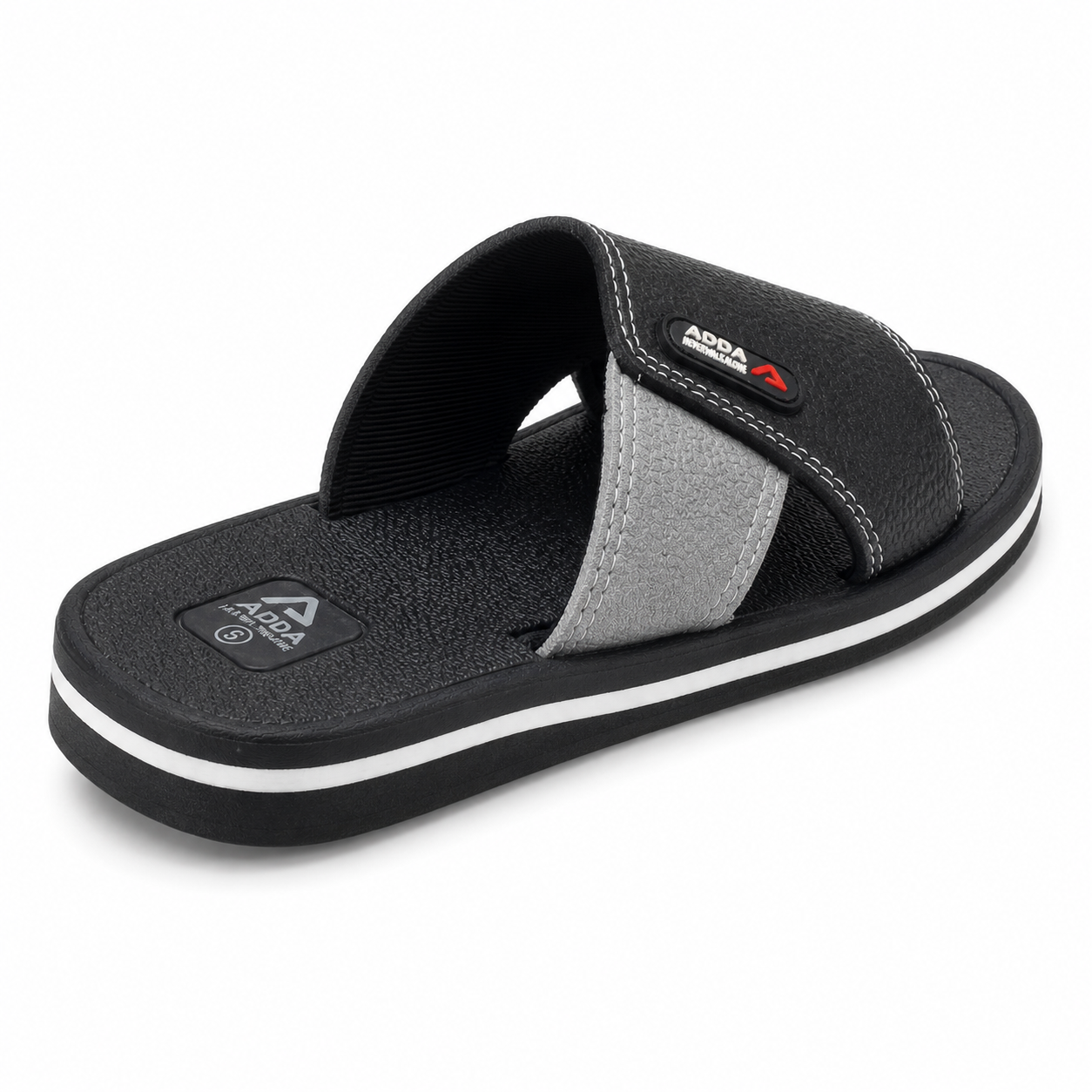 Picture of Adda Men’s Classic Sandal – Comfortable Slip-On Footwear with EVA Footbed & Rubber Sole | DeshiWalk BD Black