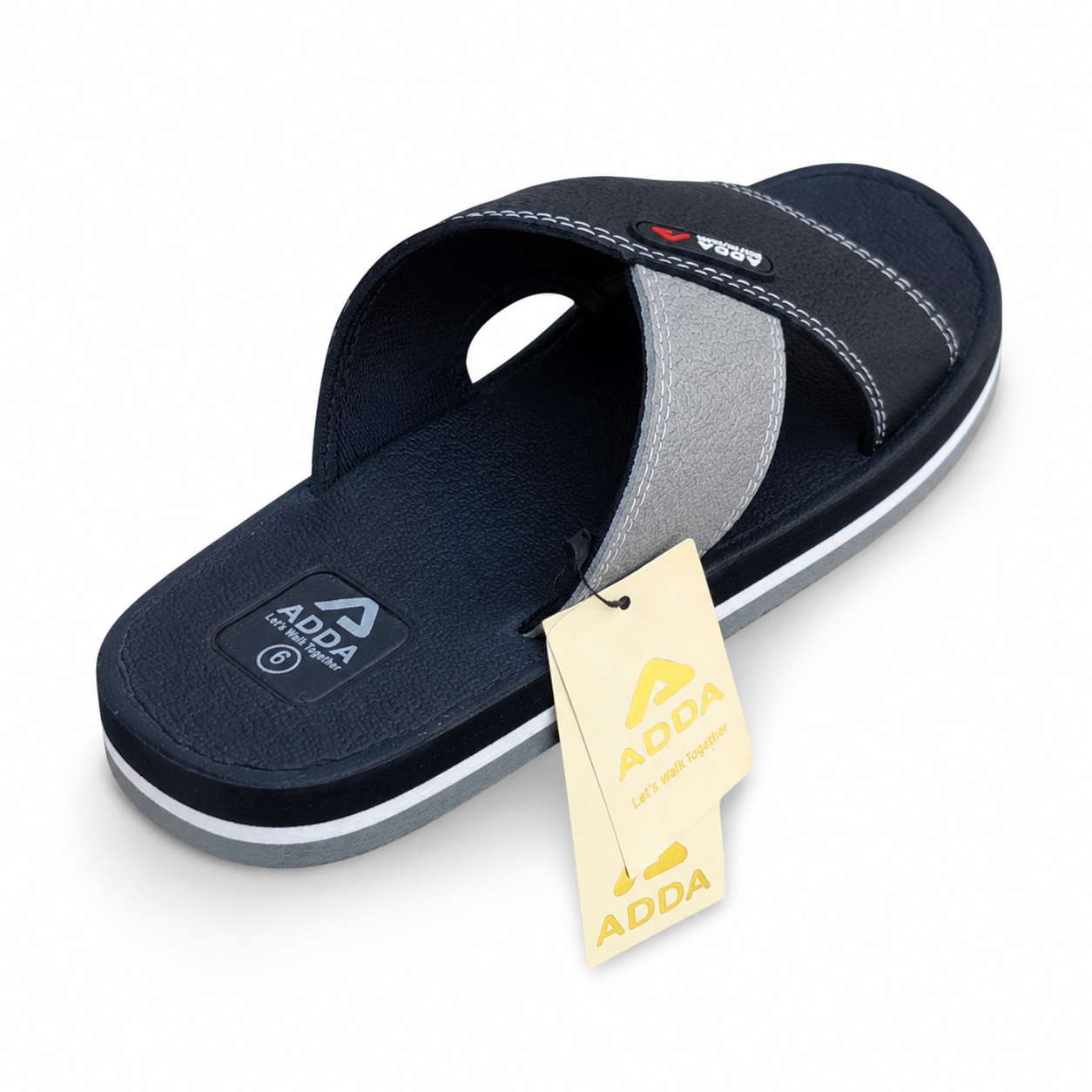 Picture of Adda Men’s Classic Sandal – Comfortable Slip-On Footwear with EVA Footbed & Rubber Sole | DeshiWalk BD Black