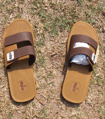 Picture of Kito Double Strap Men's Sandals | Anti-Slip, Water Resistant, Comfortable Slippers BD Brown