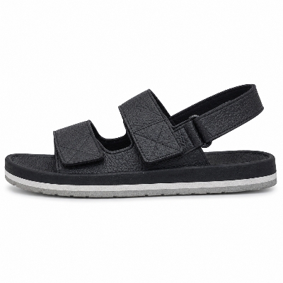Picture of Kito Triple-Strap Comfort Sandals – EVA Upper & Soft Footbed | Anti-Slip with Heel Support for Daily & Formal Wear Black