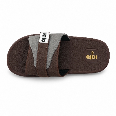 Picture of Kito Stylish Men’s Slides – Premium Daily Wear Sandals for Men(Chocolate Colour)| Comfortable & Lightweight | DeshiWalk BD Chocolate