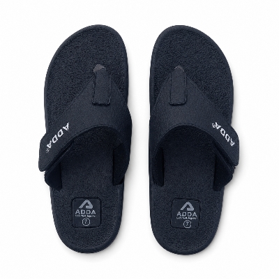Picture of Adda Unisex EVA Flip Flops – Black | Anti-Slip, Lightweight, Comfortable Sandals | Black