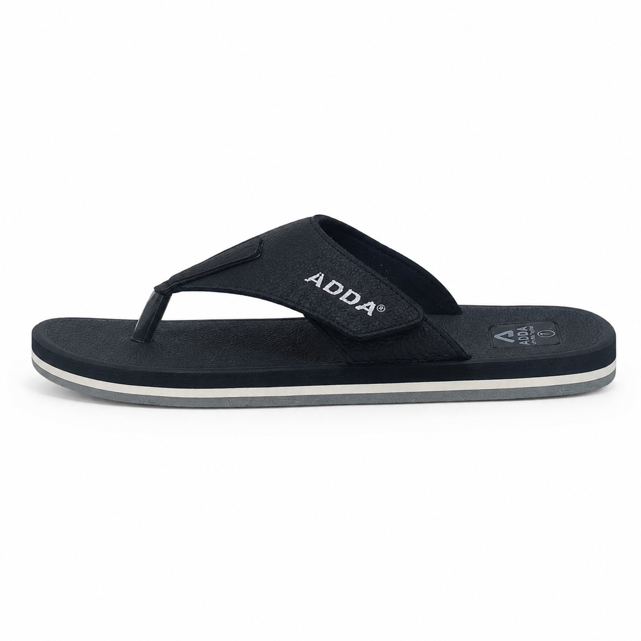 Picture of Adda Unisex EVA Flip Flops – Black | Anti-Slip, Lightweight, Comfortable Sandals | Black