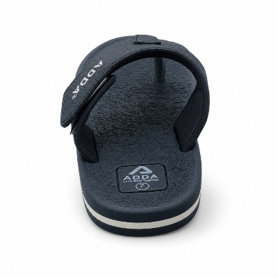 Picture of Adda Unisex EVA Flip Flops – Black | Anti-Slip, Lightweight, Comfortable Sandals | Black