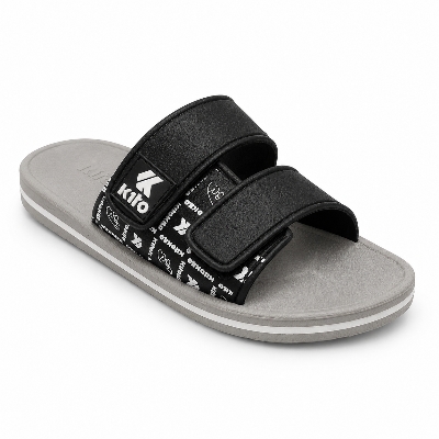Picture of Kito Men’s Slide Sandals Soft Sole Comfortable Slippers Anti-Slip Casual Outdoor Bathroom Sandal for Men 