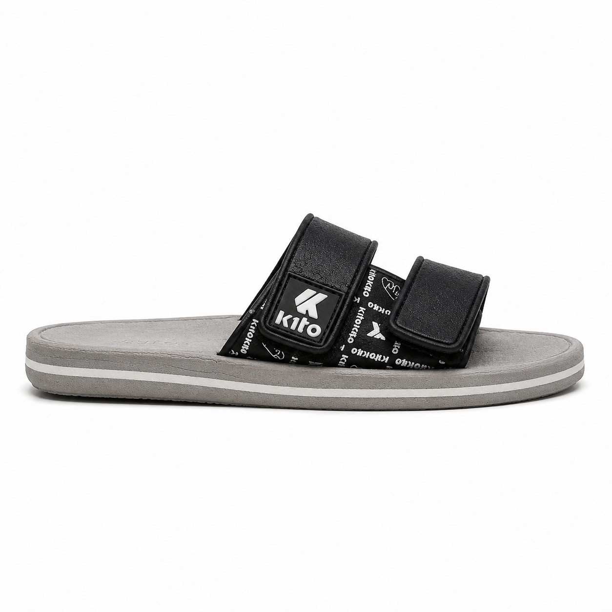 Picture of Kito Men’s Slide Sandals Soft Sole Comfortable Slippers Anti-Slip Casual Outdoor Bathroom Sandal for Men 