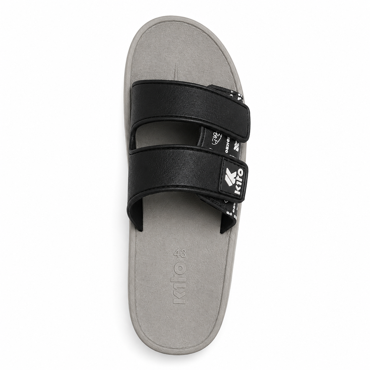 Picture of Kito Men’s Slide Sandals Soft Sole Comfortable Slippers Anti-Slip Casual Outdoor Bathroom Sandal for Men 