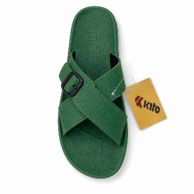 Picture of Men’s Comfort Slides Sandal Green | EVA Soft Sole Anti-Slip Waterproof Casual Slippers for Men | Adjustable Buckle Summer Sandals Bangladesh Green