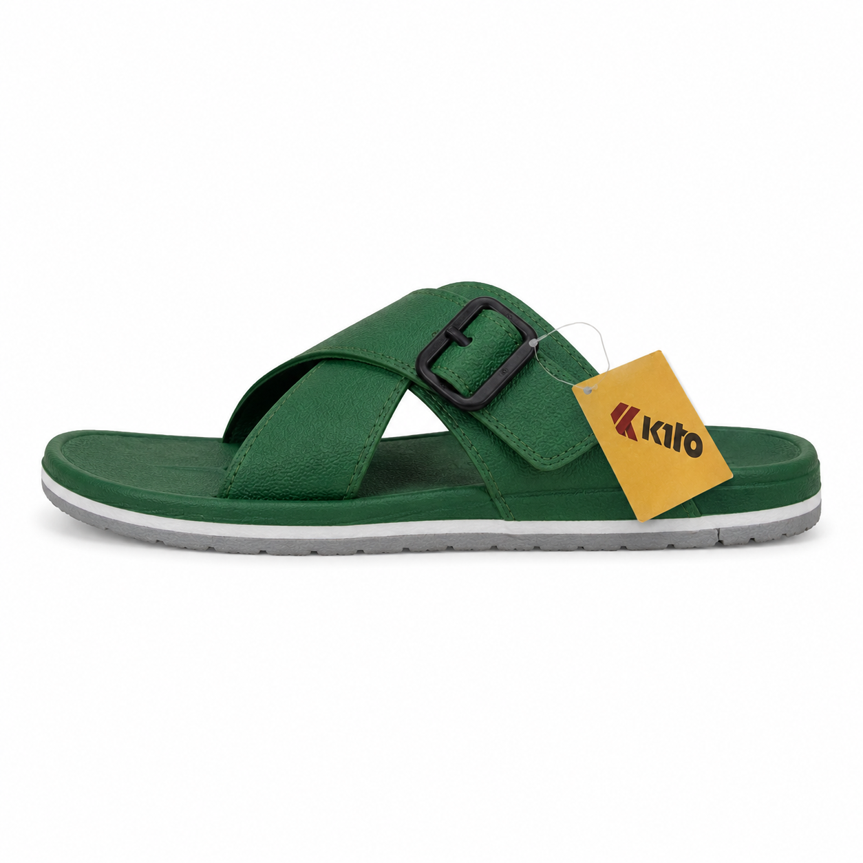 Picture of Men’s Comfort Slides Sandal Green | EVA Soft Sole Anti-Slip Waterproof Casual Slippers for Men | Adjustable Buckle Summer Sandals Bangladesh Green