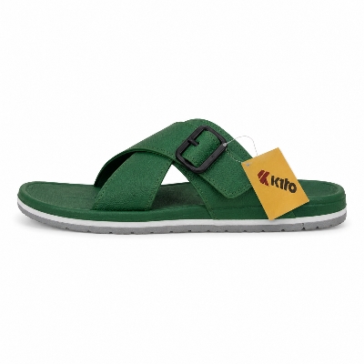 Picture of Men’s Comfort Slides Sandal Green | EVA Soft Sole Anti-Slip Waterproof Casual Slippers for Men | Adjustable Buckle Summer Sandals Bangladesh Green
