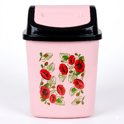 Picture of Bengal Premium Plastic Dustbin with Swing Lid | 13-Inch Compact Waste Basket for Home & Office