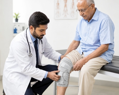 Picture of Tynor Knee Immobilizer Advanced Knee Support & Stabilization Brace 14"