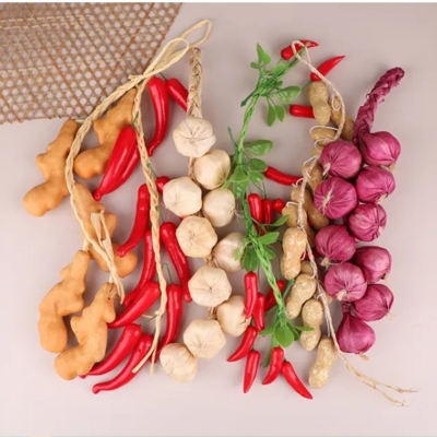 Picture of Artificial Decorative Fruit Foam Garlic Ginger Peanut Pepper Kitchen Decor Podazz-Onion