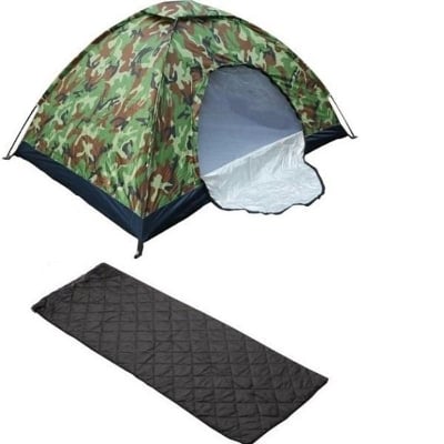 Picture of 1/2 Man Tent with Sleeping Bed Mattress  