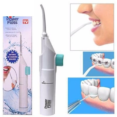 Picture of Dental Water Jet cleaning Tooth Pick Power Floss No Batteries Dental Cleaner  