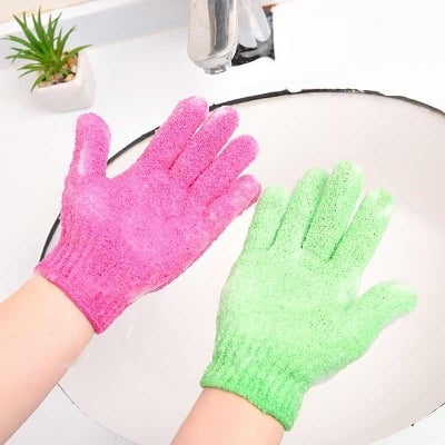 Picture of EXFOLIATING BATH GLOVE Body Scrubber Spa Dead Skin Cell Remover 1 Pcs Multicolor Fresh