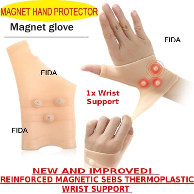 Picture of SEBS Gel Glove Thumb Support Gloves Pain Relief Magnetic Therapy Wrist Hand Multicolor One Size