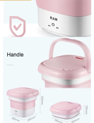 Picture of Portable mini folding washing machine washing bucket Multicolor 