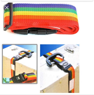 Picture of Adjustable Nylon Luggage Strap One Size Colourful Multicolor 