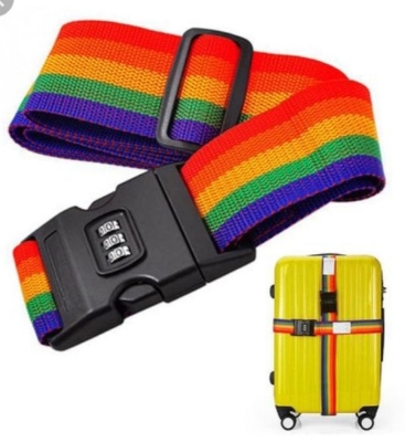 Picture of Adjustable Nylon Luggage Strap One Size Colourful Multicolor 